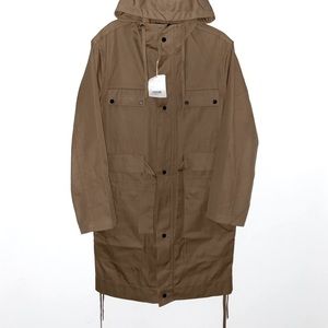 Craig Green Tan/Beige Windbreaker Water Resistant Parka Coat w Hoodie XS​​​​